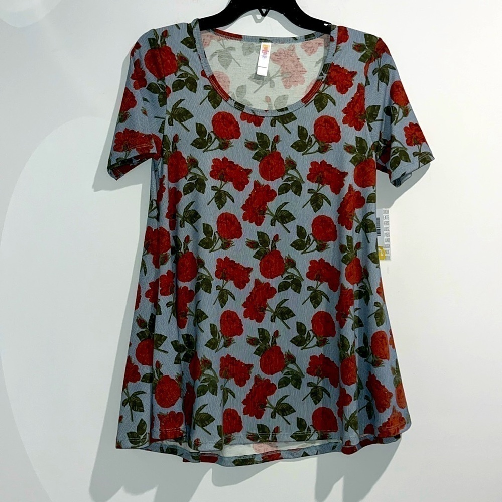 Lularoe floral perfect T top. Size XXS. NWT.
